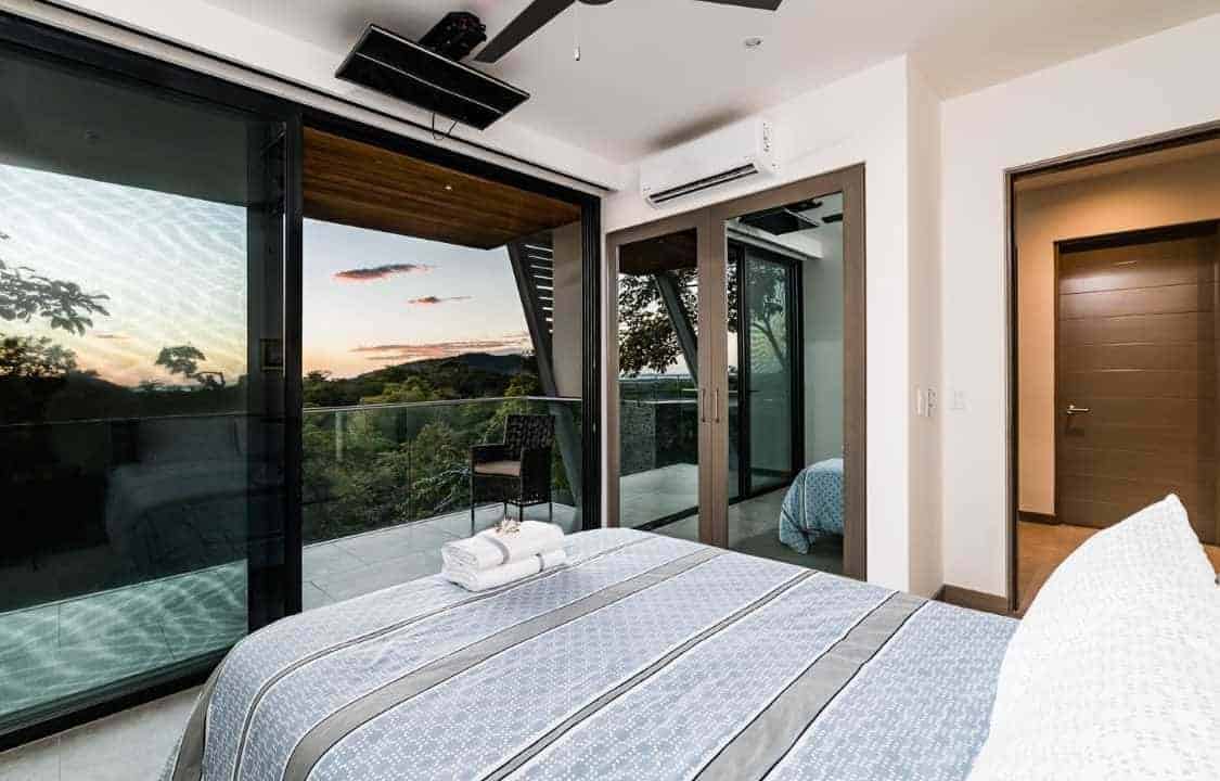 Bedroom with views